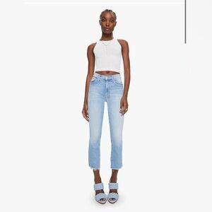 NWT Mother The Insider Crop Step Fray - Limited Edition